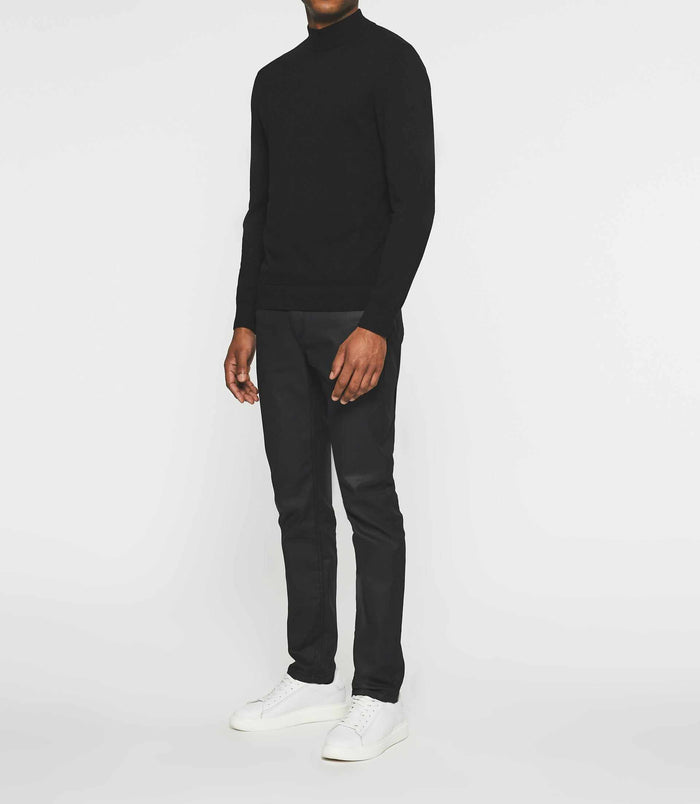izac Pull col montant noir BYRON
