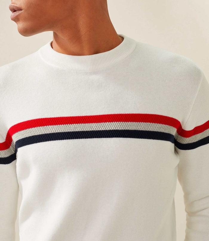 Izac Pull Col Rond Ecru "Furi"