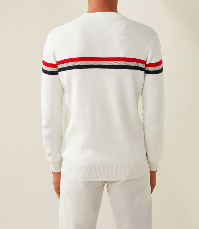 Izac Pull Col Rond Ecru "Furi"