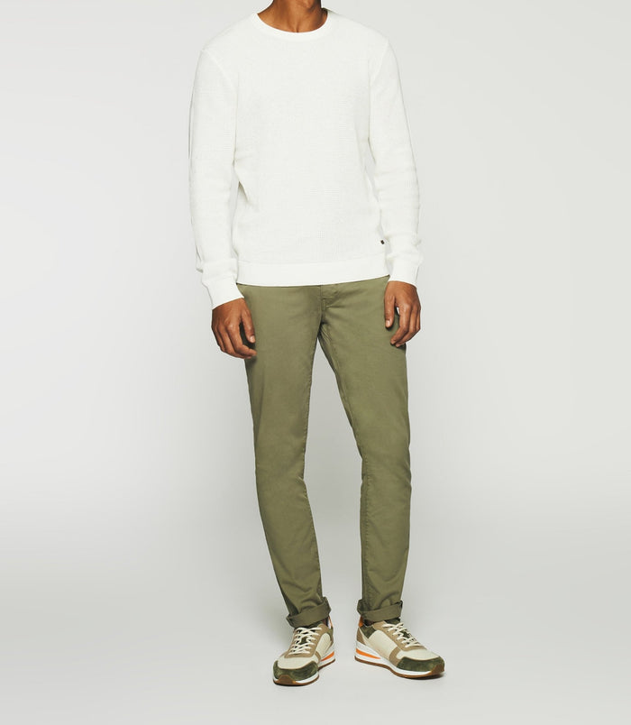 izac Pull col rond en coton écru DJANGO