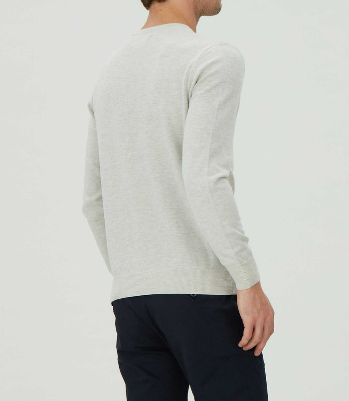 Izac Pull Col Rond Fantaisie Beige "Leandre"