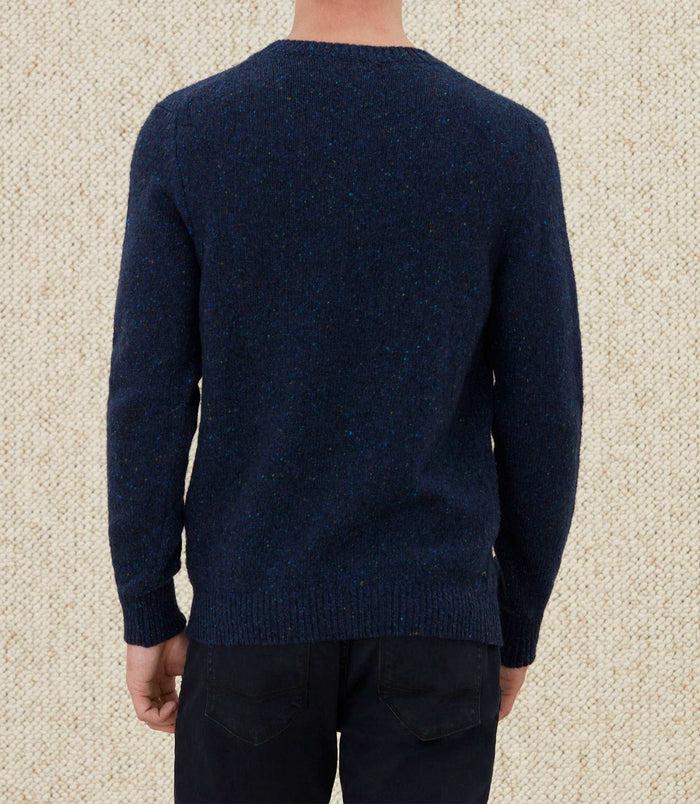 Izac Pull Col Rond Fantaisie Marine "Loic"