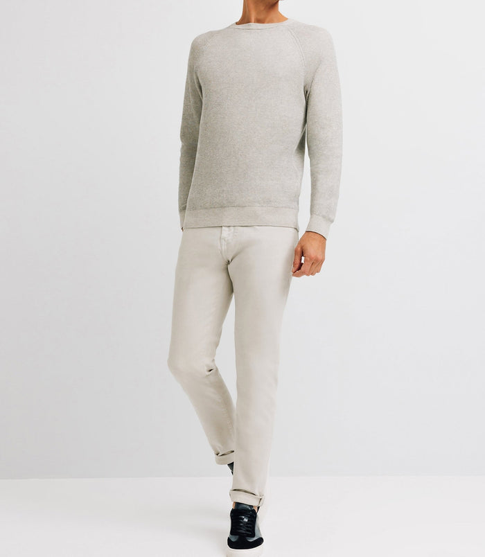 Izac Pull Col Rond Gris