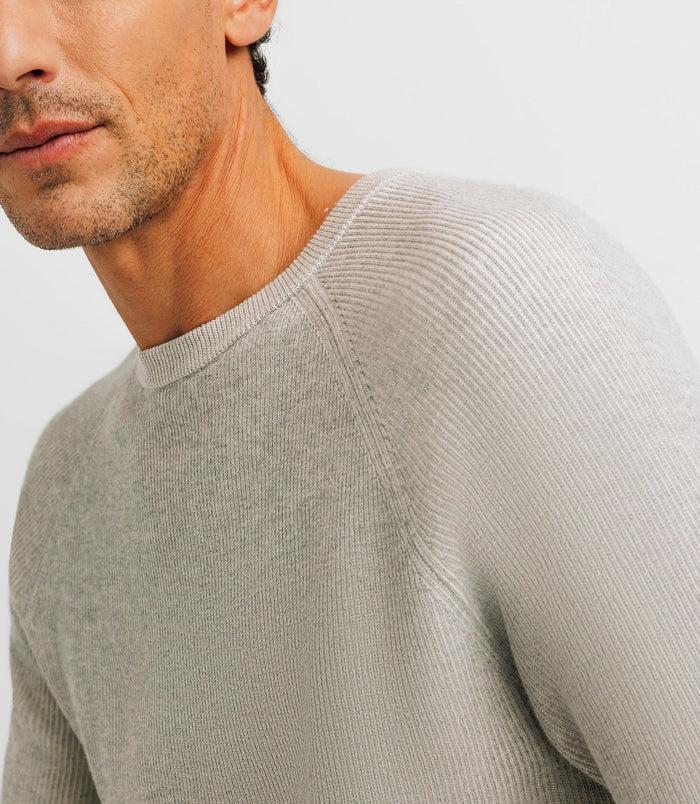 Izac Pull Col Rond Gris