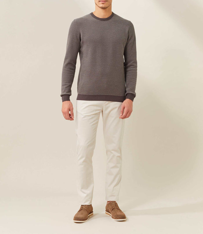 Izac Pull Col Rond Kaki "Fapoleon"