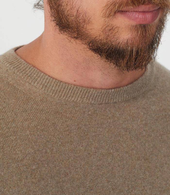 Izac Pull Col Rond Laine-cachemire Camel "Sergio"