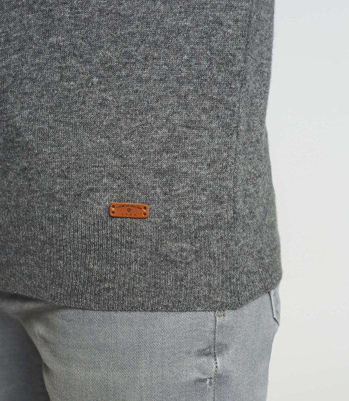 Izac Pull Col Rond Laine-cachemire Gris BERTOLDO