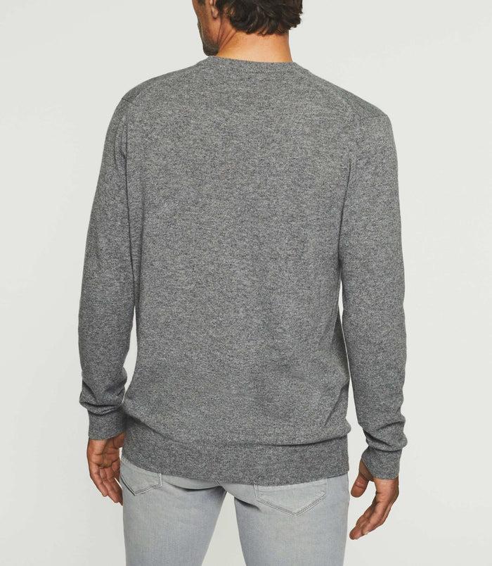 Izac Pull Col Rond Laine-cachemire Gris BERTOLDO
