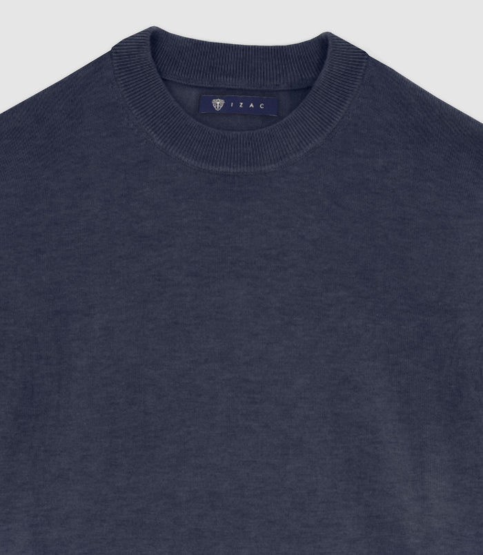 Izac Pull Col Rond MARINE