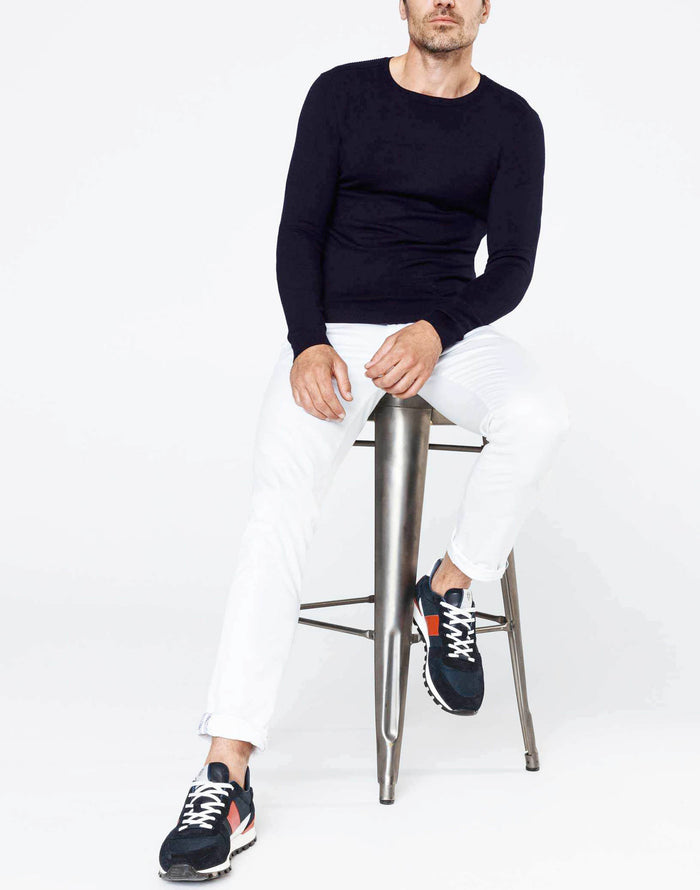 izac Pull col rond marine