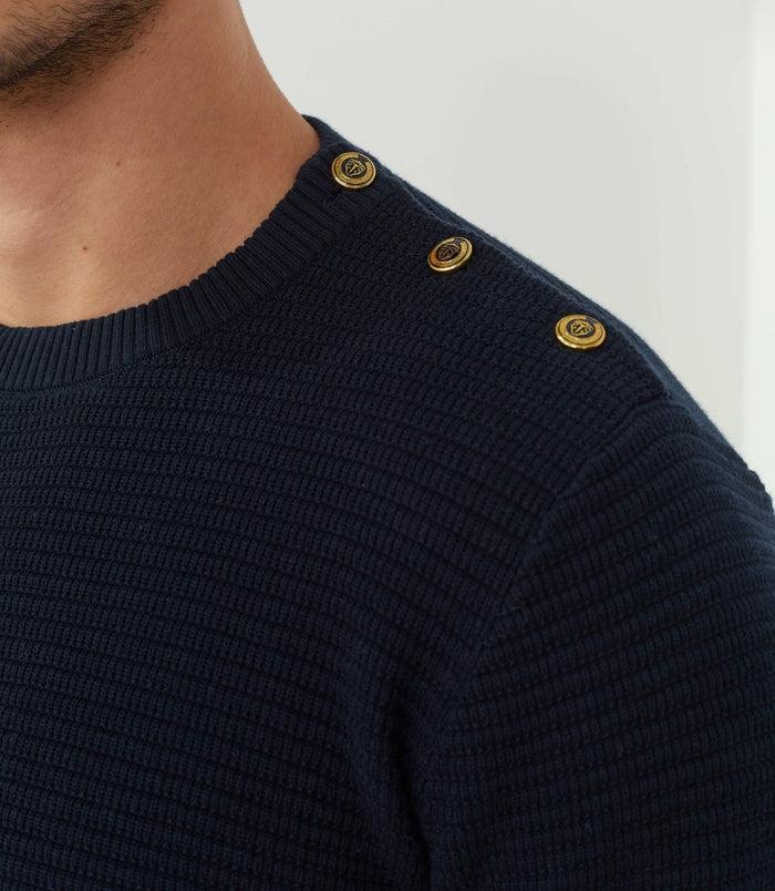 Izac Pull Col Rond Marine "Fernand"