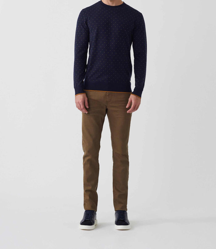 izac Pull col rond marine "Spicy"
