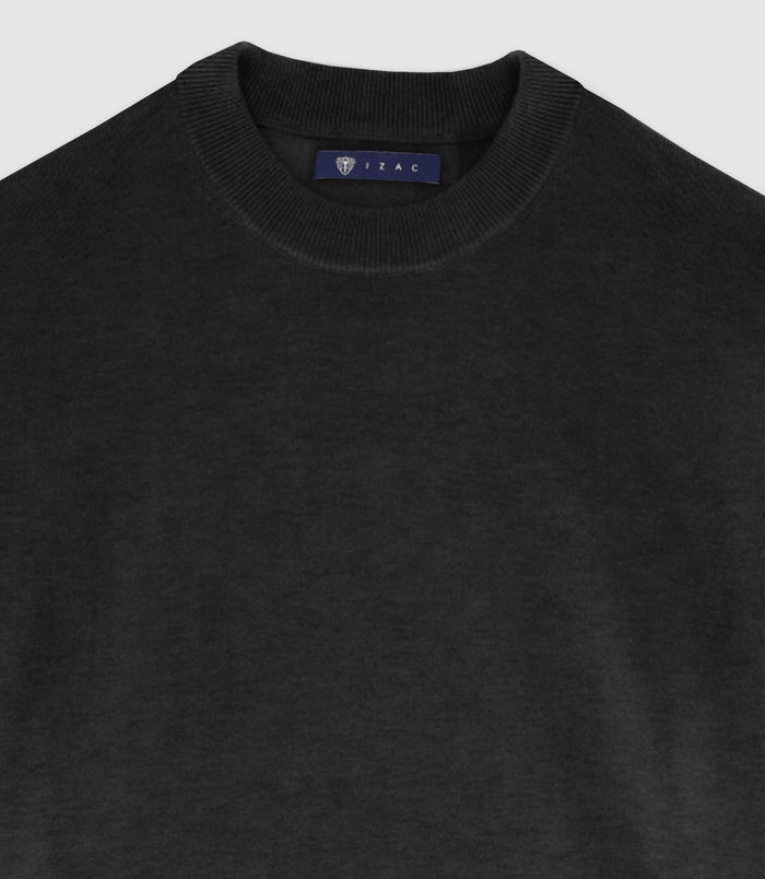 Izac Pull Col Rond NOIR