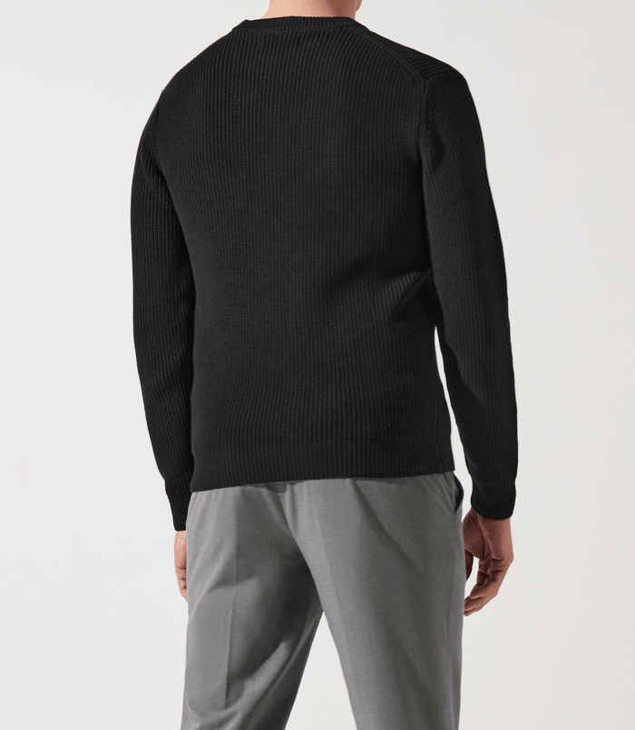 Izac Pull Col Rond Noir