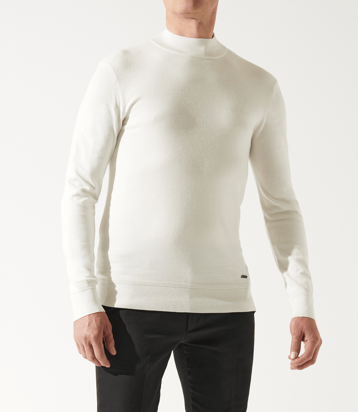 Izac Pull Col Rond Rayé écru