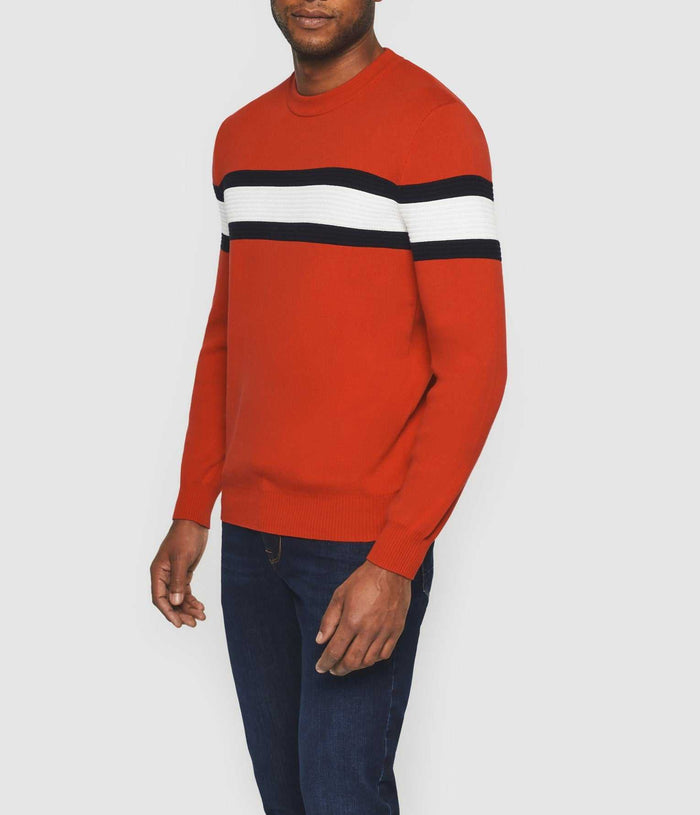 Izac Pull Col Rond Rouge "Donovan"