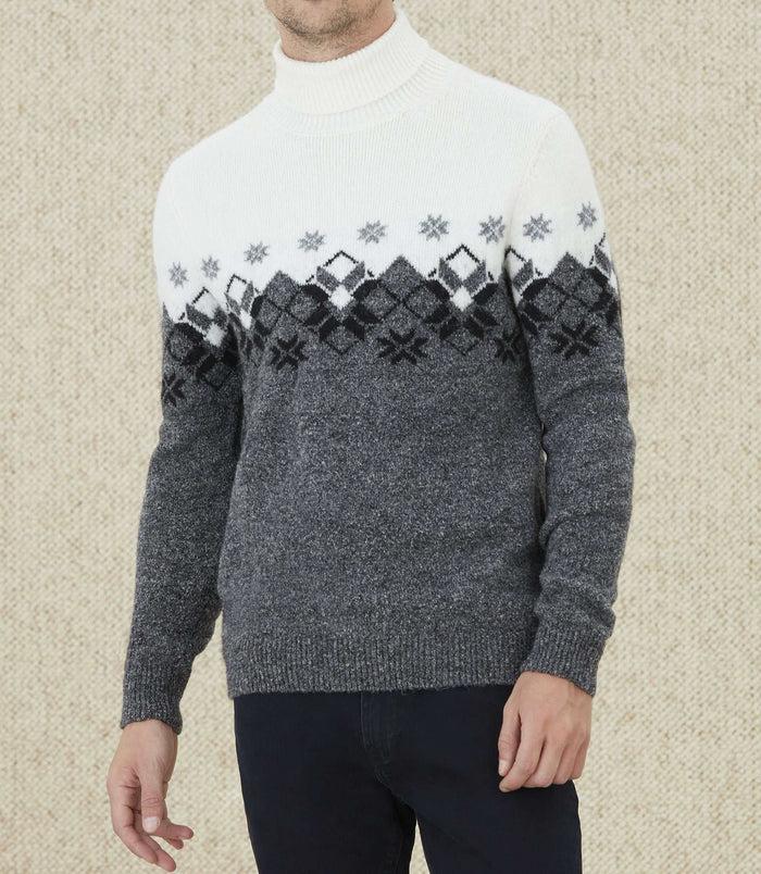 izac Pull col roulé anthracite "Lyan"