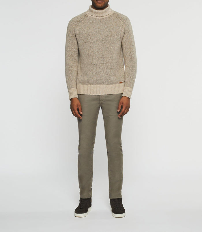 Izac Pull Col Roulé En Laine Beige BELMO