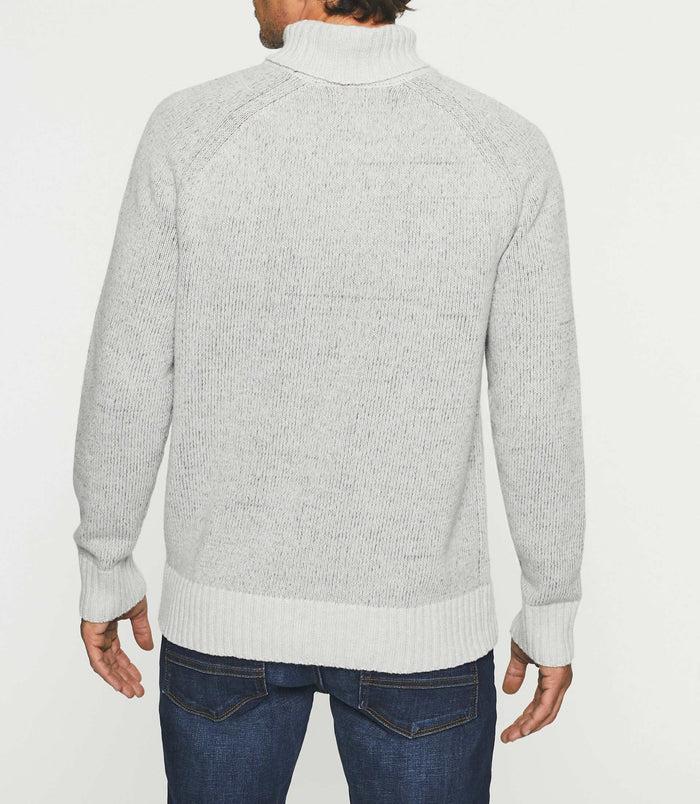 Izac Pull Col Roulé En Laine Gris Chiné BELMO