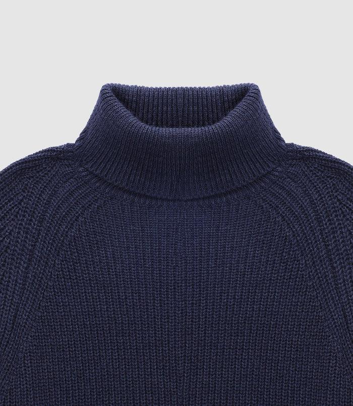 Izac Pull Col Roulé Marine
