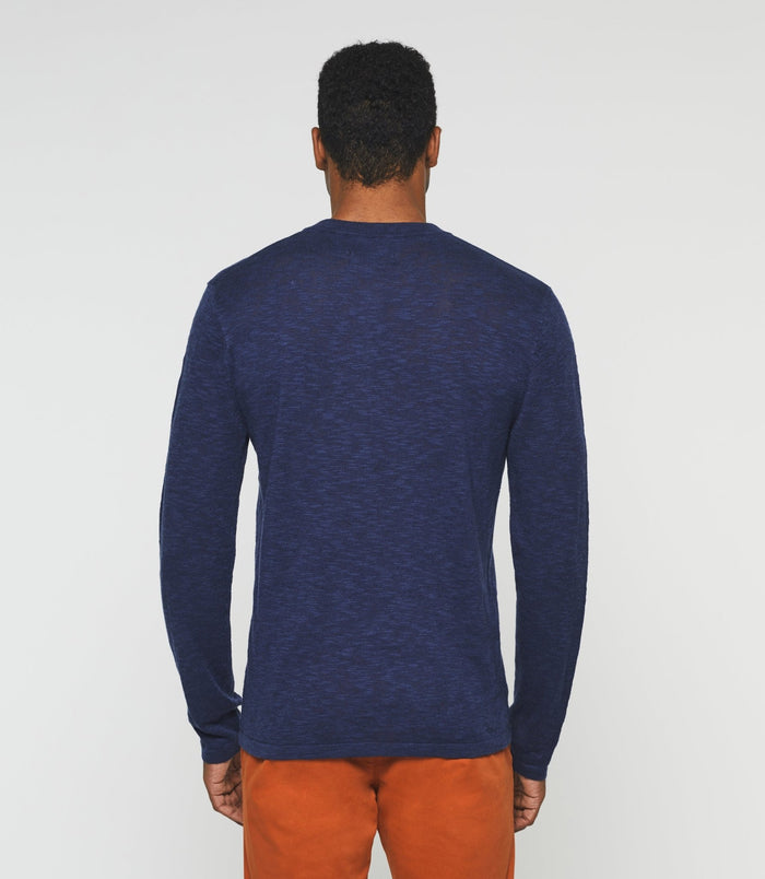 Izac Pull Col Tunisien Bleu "Dietter"