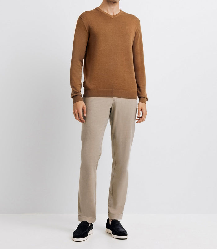 Izac Pull Col V Camel