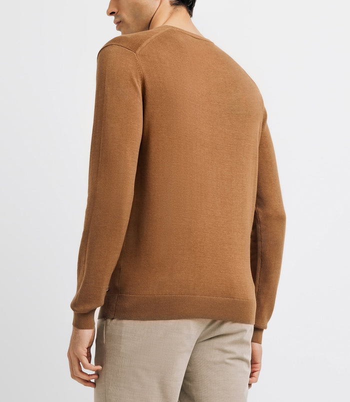 Izac Pull Col V Camel