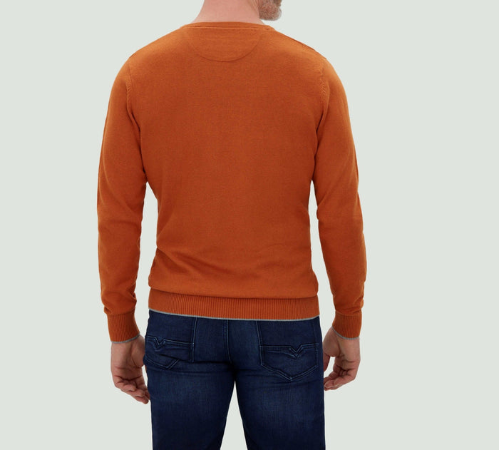 Izac Pull Col V Camel "Lambert"