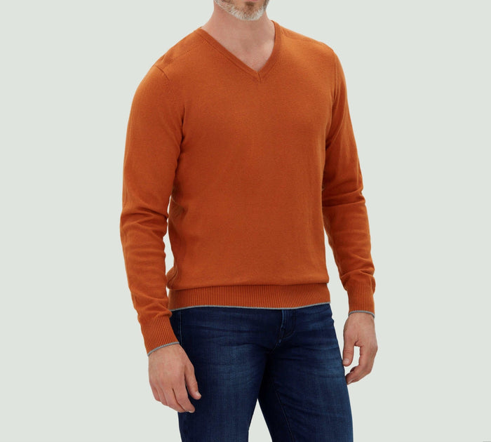 izac Pull col V camel "Lambert"