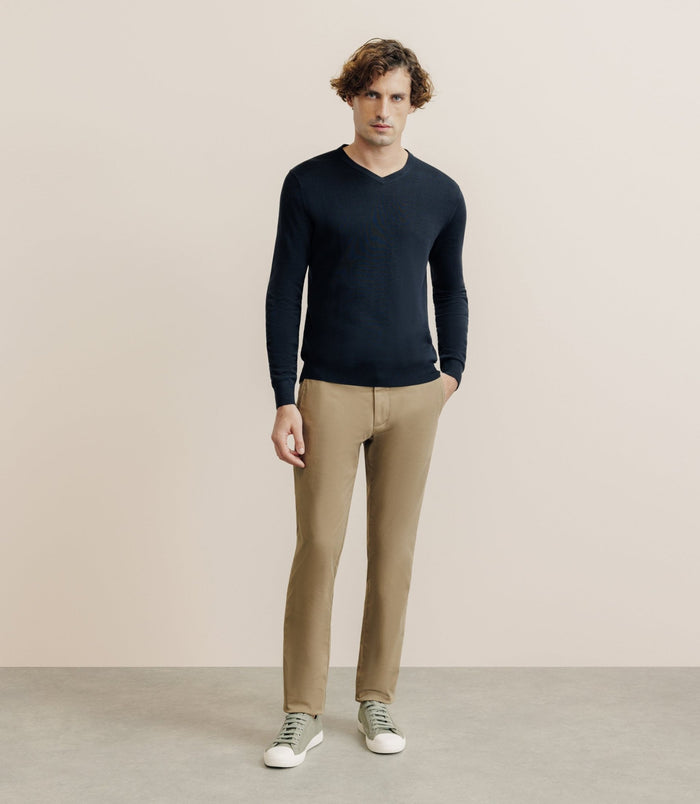 Izac Pull Col V Noir