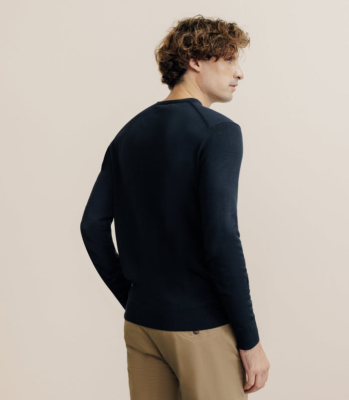 Izac Pull Col V Noir