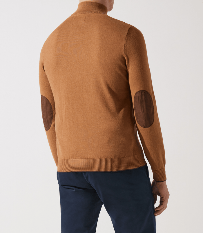 Izac Pull Col Zippé Camionneur Camel