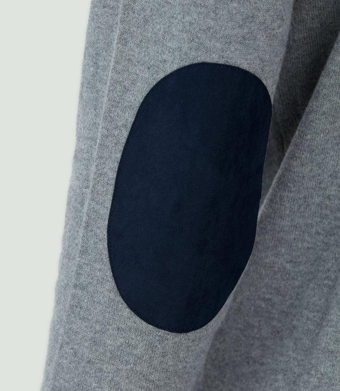 Izac Pull Col Zippé Gris Chiné "Lancelot"