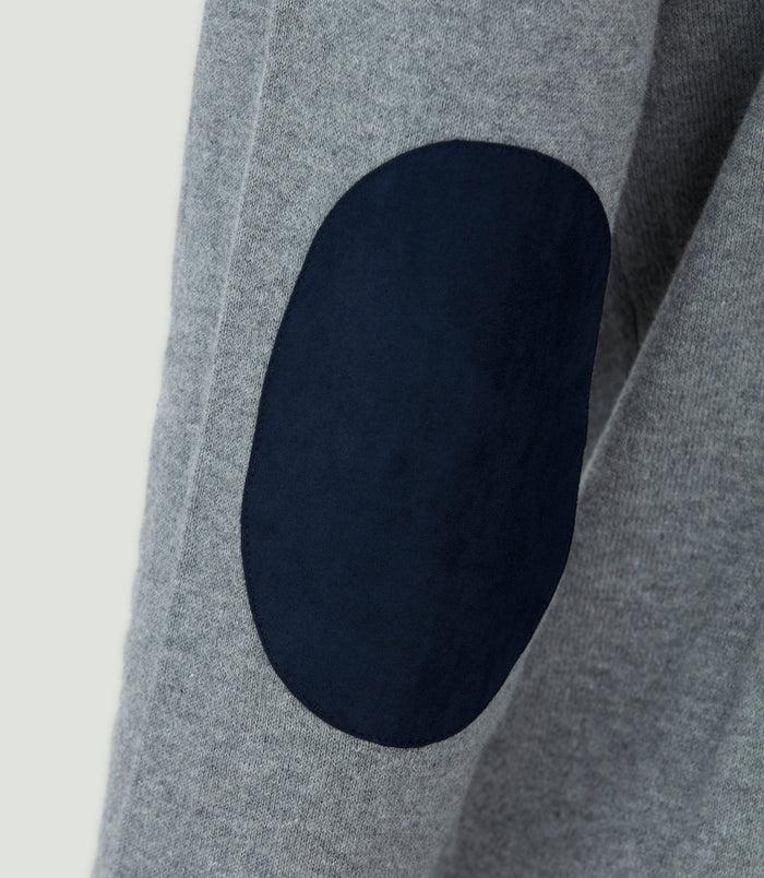 Izac Pull Col Zippé Gris Chiné "Lancelot"