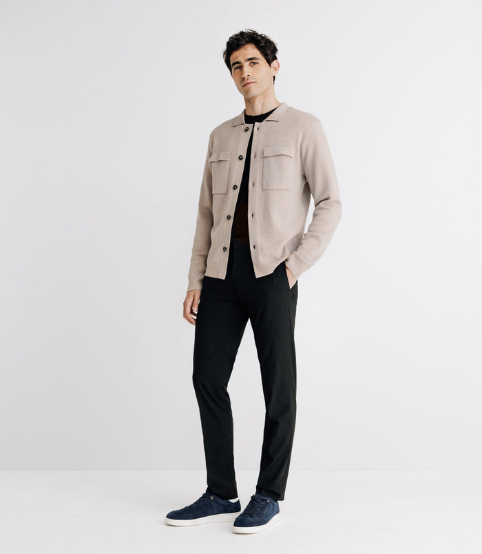 izac Pull en laine mérinos beige