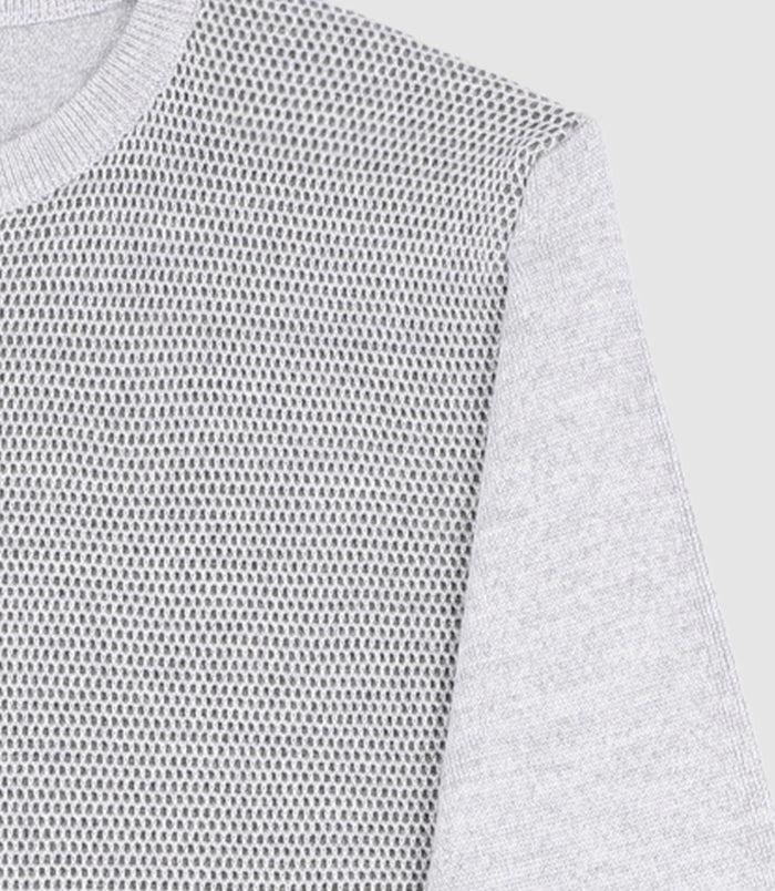 Izac Pull En Laine Mérinos Gris BORIS