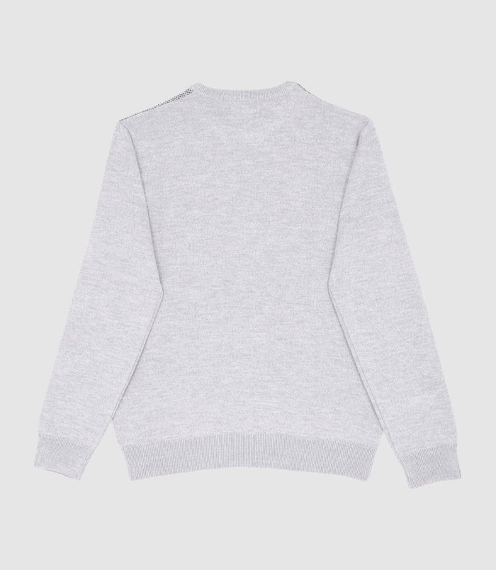 Izac Pull En Laine Mérinos Gris BORIS