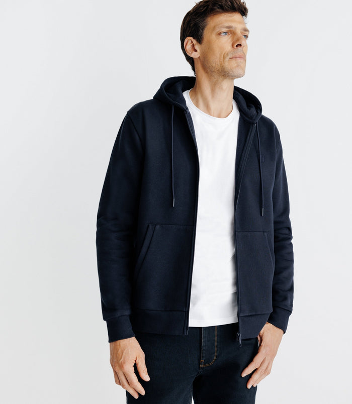 Izac Pull Gilet à Capuche Marine