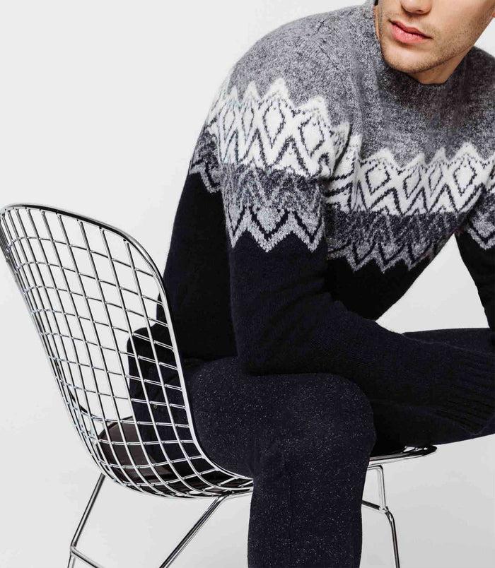 izac Pull hiver marine