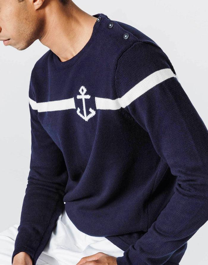Izac Pull Intersia Ancre
