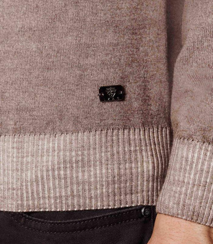 Izac Pull Laine Mérinos Taupe