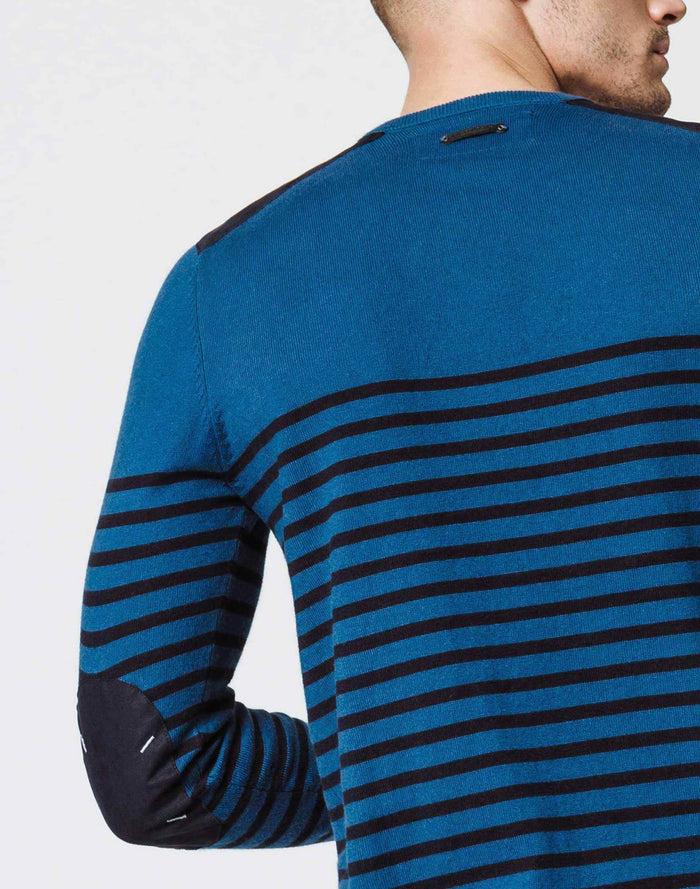 Izac Pull Rayé Bleu