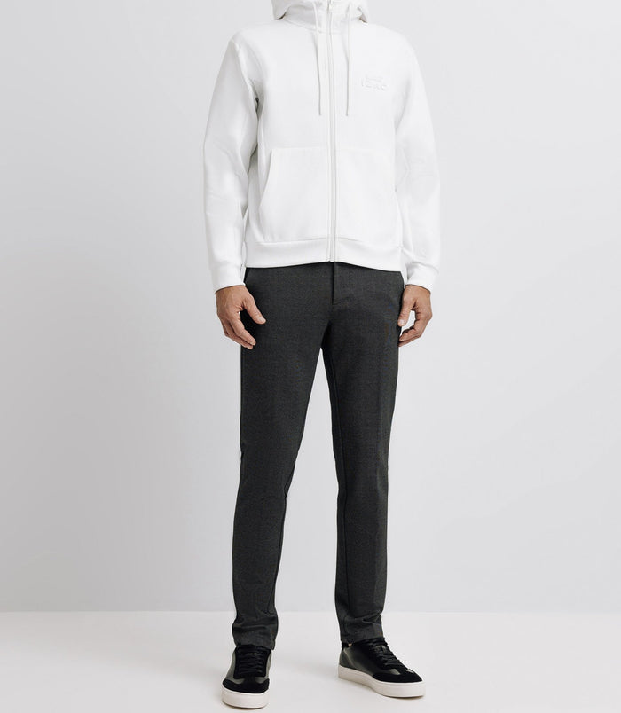 Izac Pull Sweat à Capuche Blanc