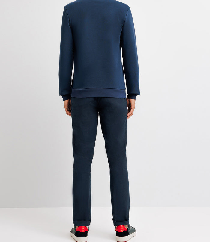 Izac Pull Sweat Avec Patch Marine