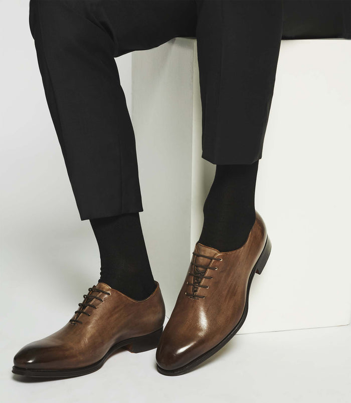 izac Richelieu en cuir marron corde EDMONDO