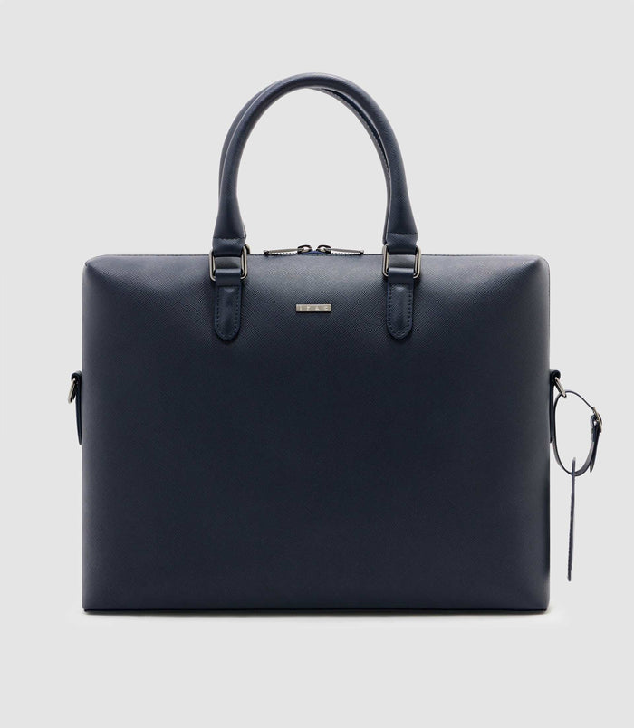 izac Sac en cuir marine