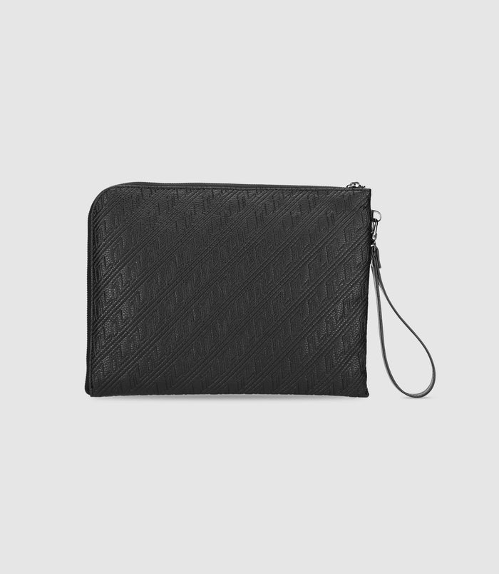 Izac Sac Porté Main En Cuir Noir WILLY