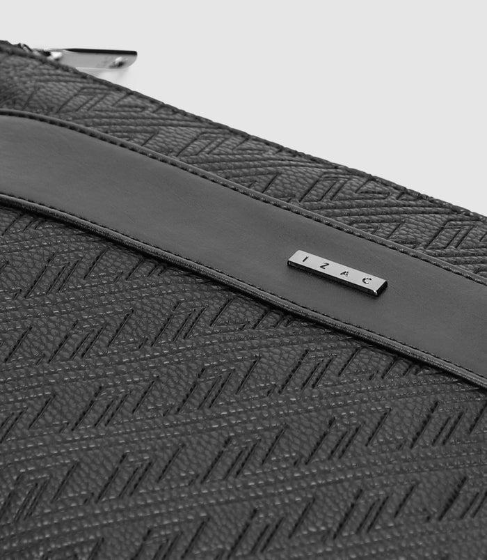 Izac Sac Porté Main En Cuir Noir WILLY