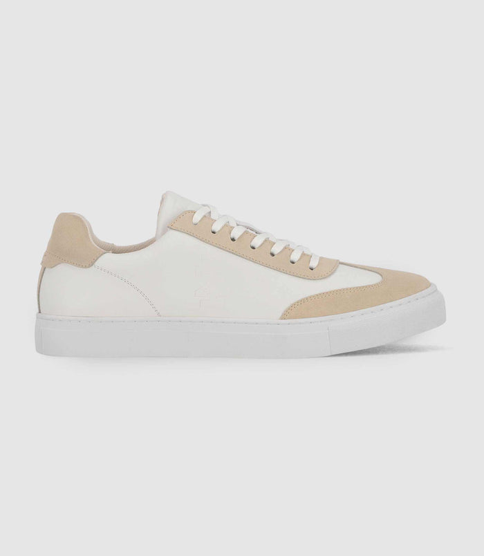 Izac Sneakers à Lacets En Cuir Blanches