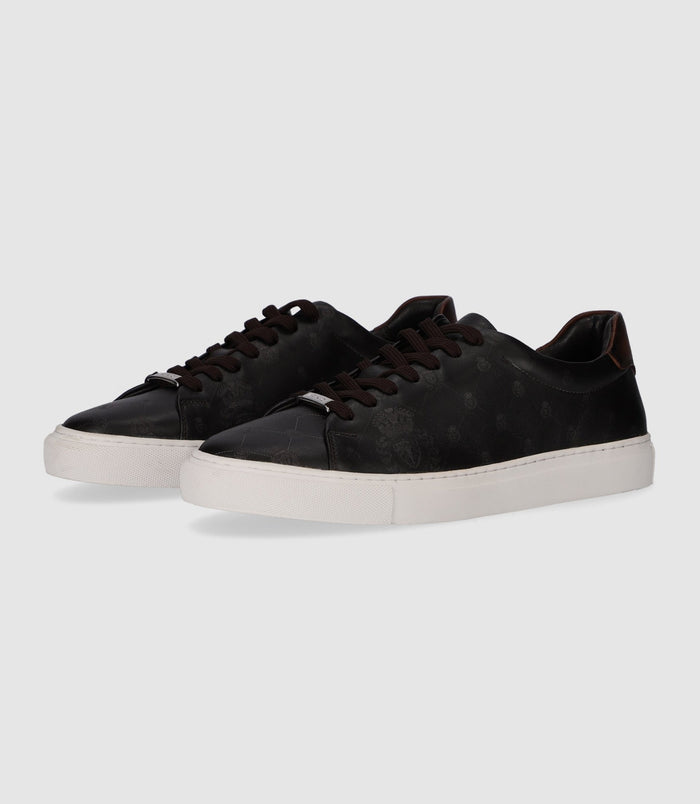 Izac Sneakers Basses En Cuir Marron OPRAH